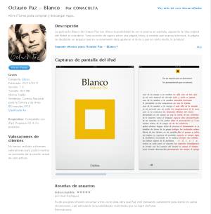 La aplicaciÃ³n Blanco de Octavio Paz ya se encuentra disponible para ...
